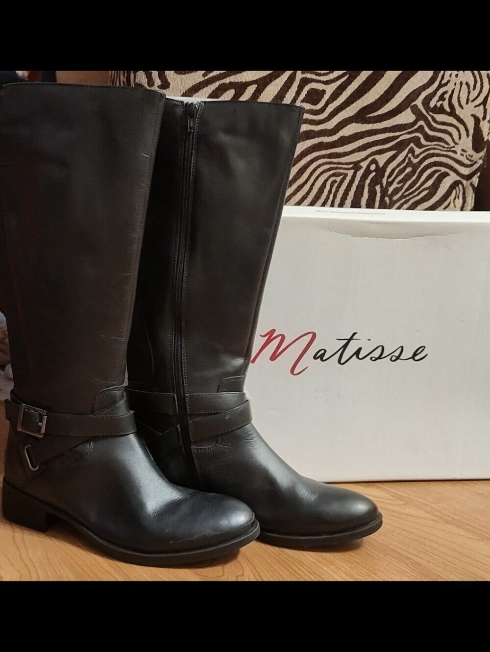 Matisse Destry Knee High Zip Boots Leather Riding Equestrian Women's 9